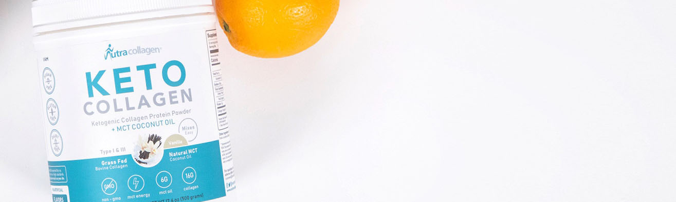 Keto Collagen Vanilla Jar with Orange
